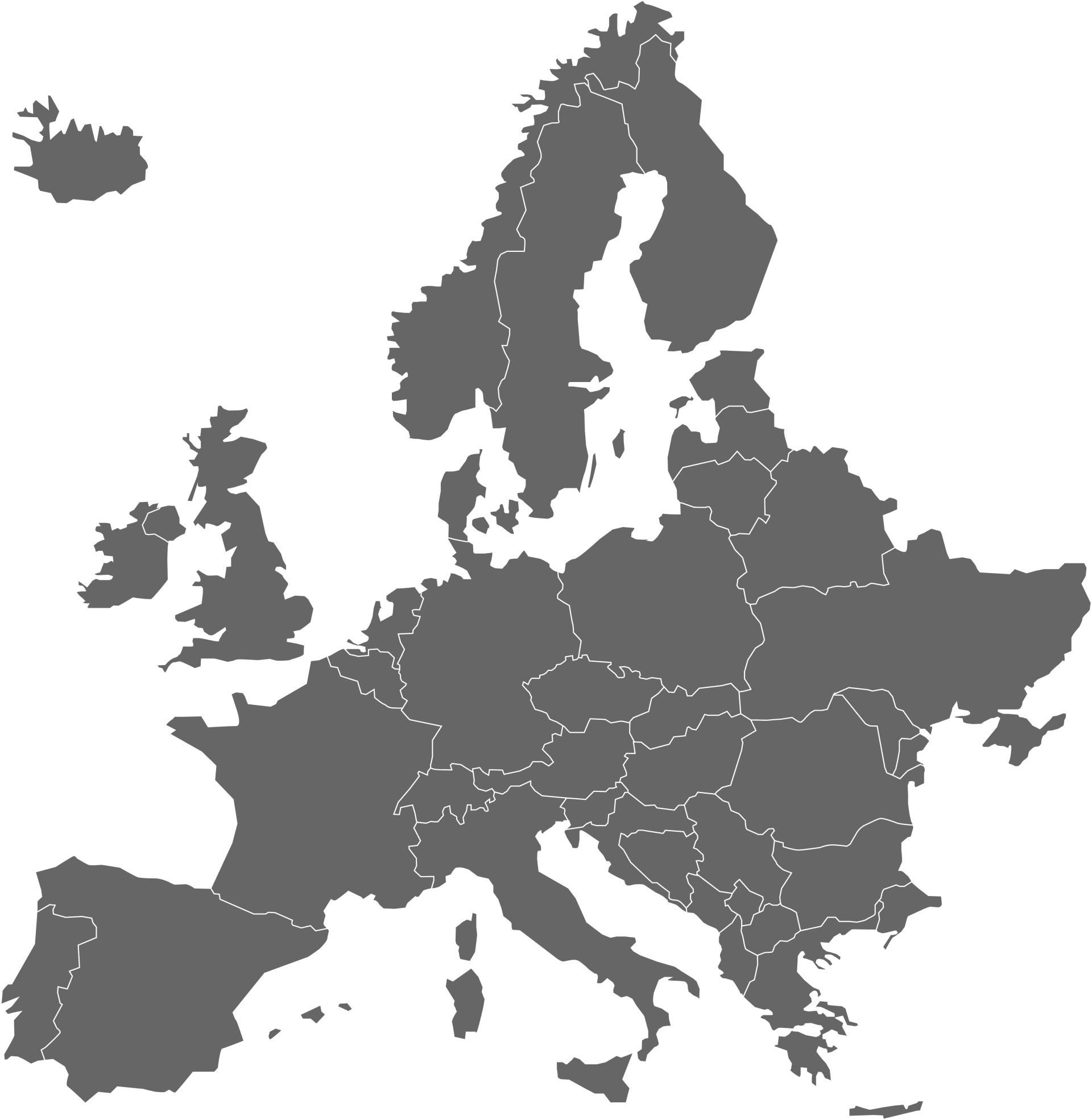 Zemljevid Evrope